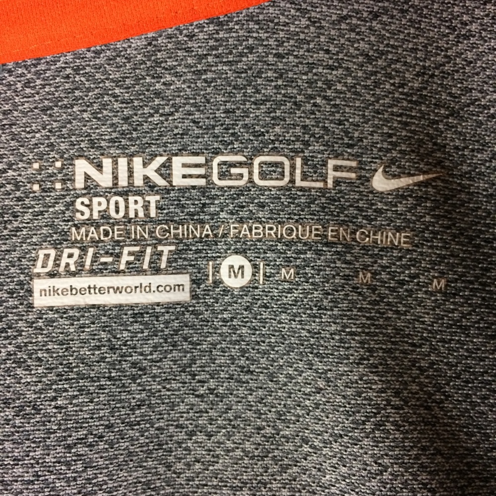 Nike Golf Sport Dri Fit Long Sleeve Shirt Sz M - Picture 6 of 7